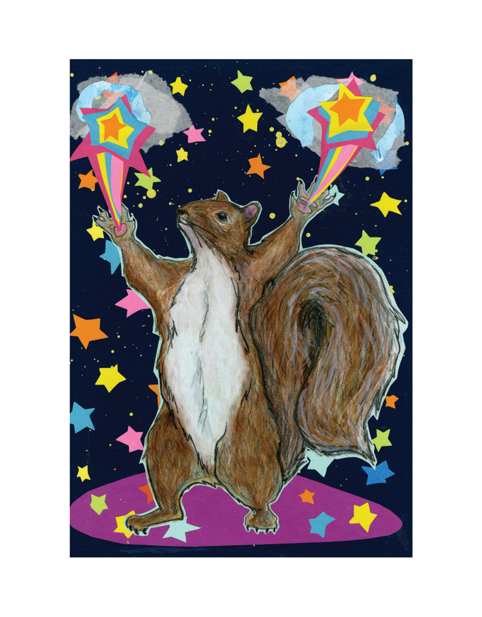 Magical Squirrel Greeting Card