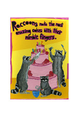 Raccoons Make Amazing Cakes Greeting Card