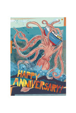 Happy Anniversary Squid Greeting Card