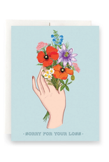 Sorry For Your Loss Bouquet Greeting Card