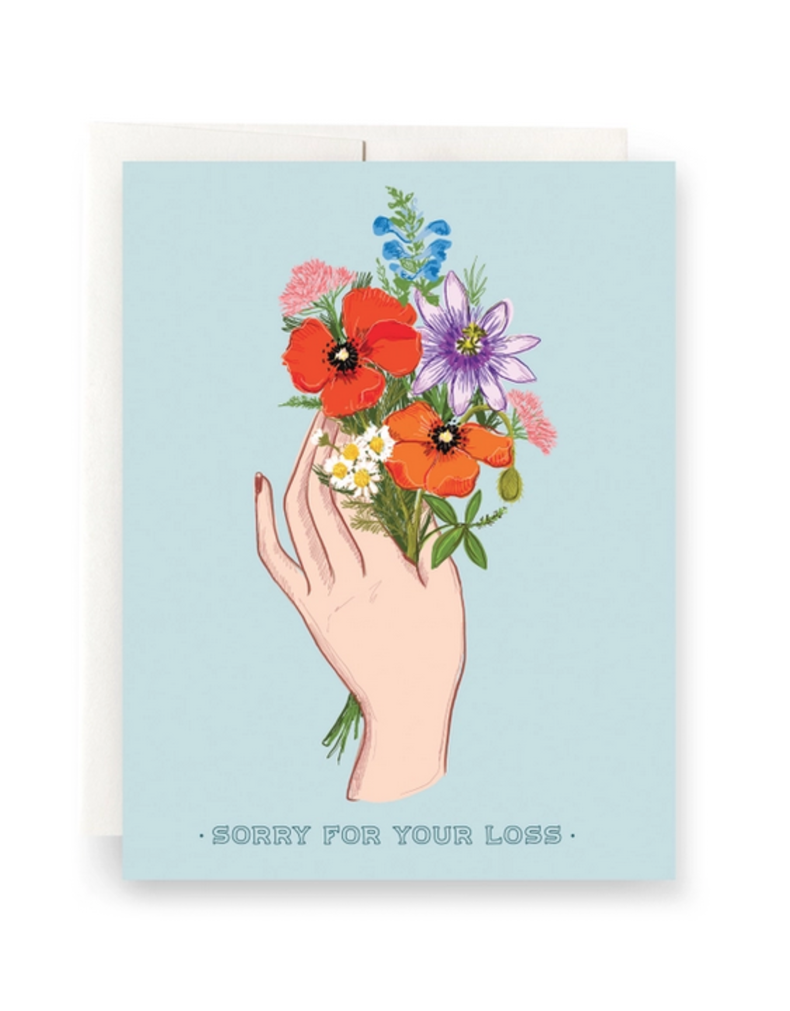 Sorry For Your Loss Bouquet Greeting Card