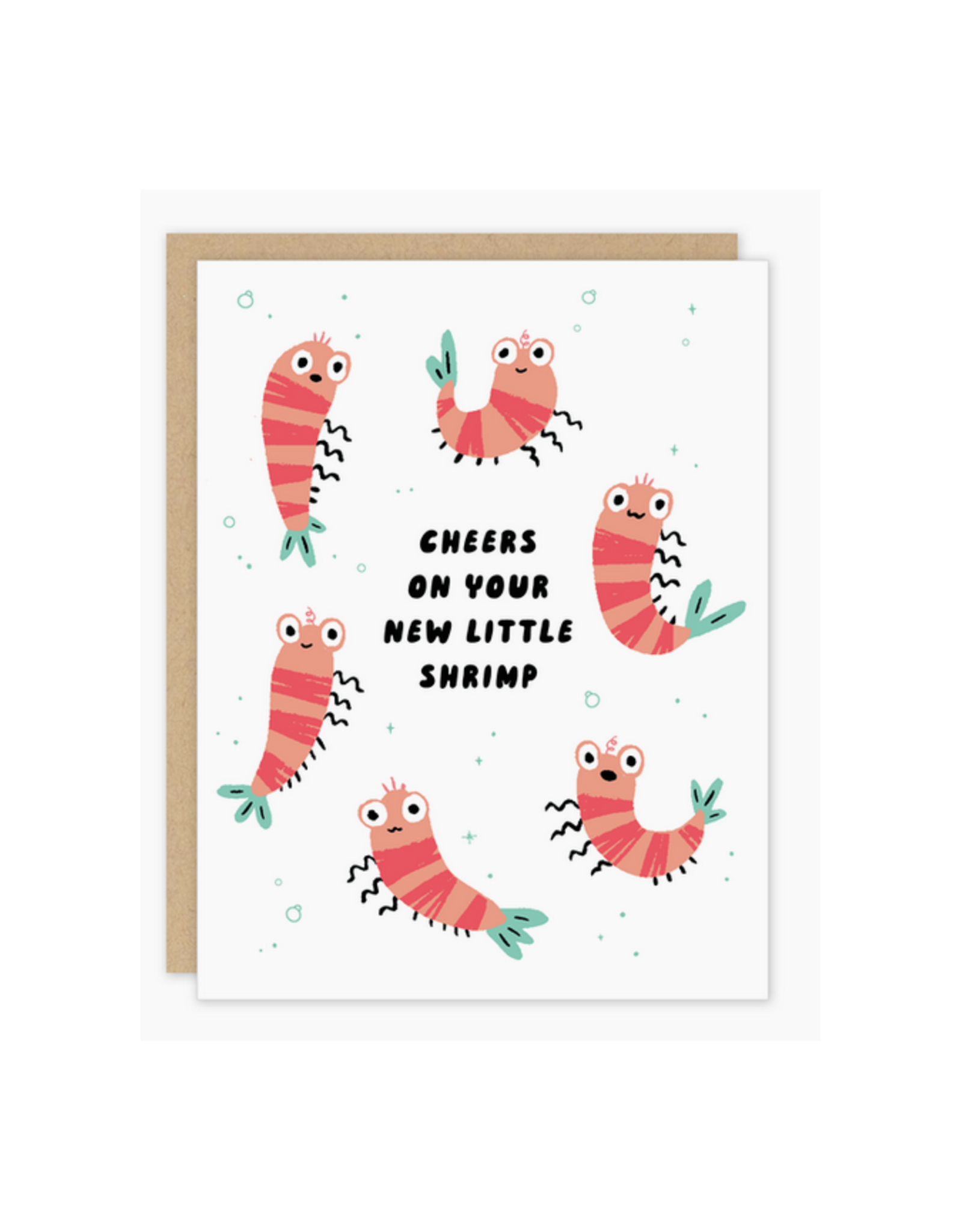 Cheers On Your New Little Shrimp Greeting Card