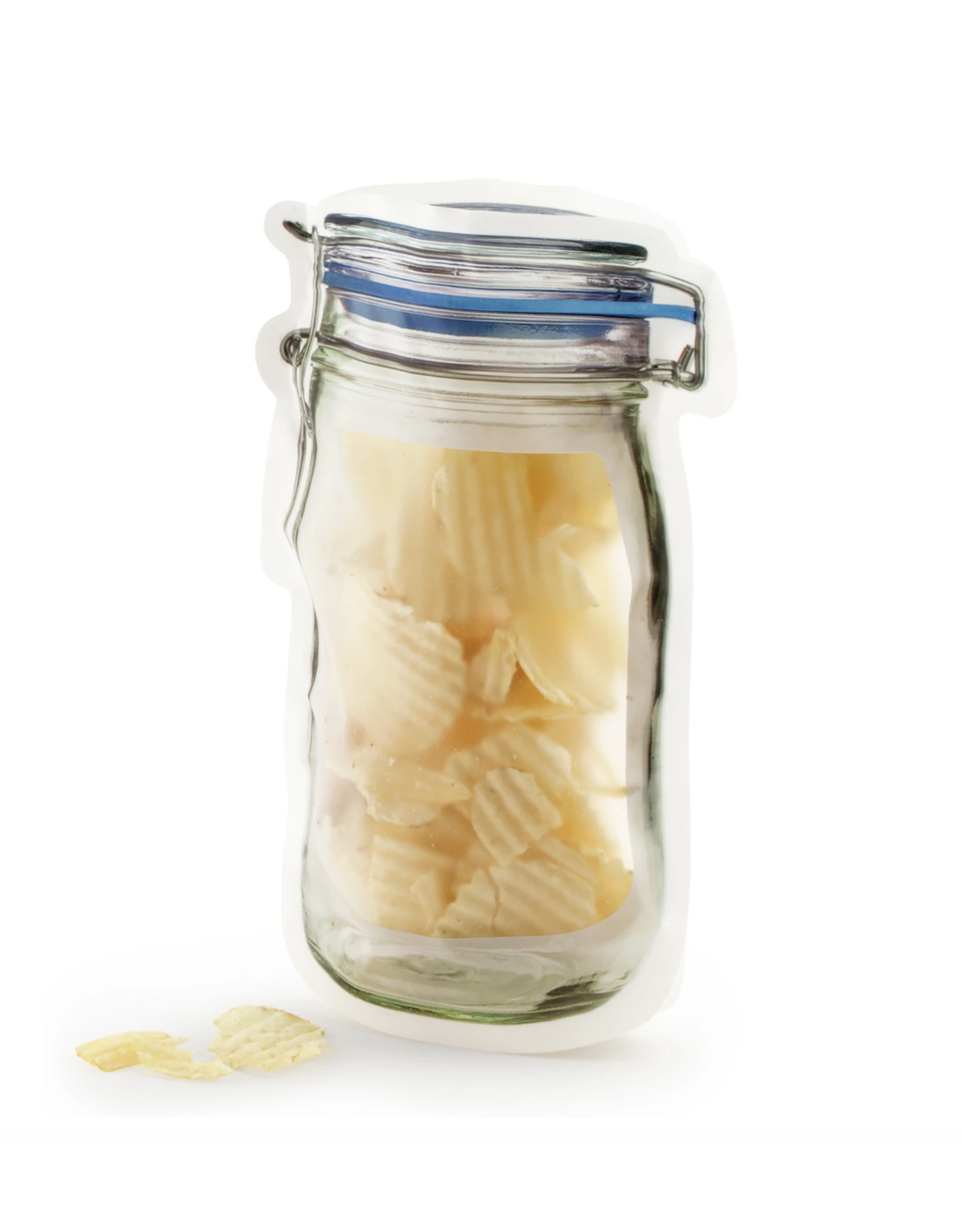 Zipper Bag Mason Jar Large Set of 2