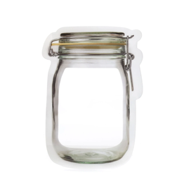 Zipper Mason Jar Bag Small Set of 4