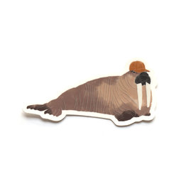 Paper Wolf Design Walrus Dad Sticker