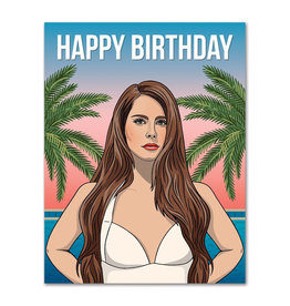 Lana Del Rey Happy Birthday Greeting Card
