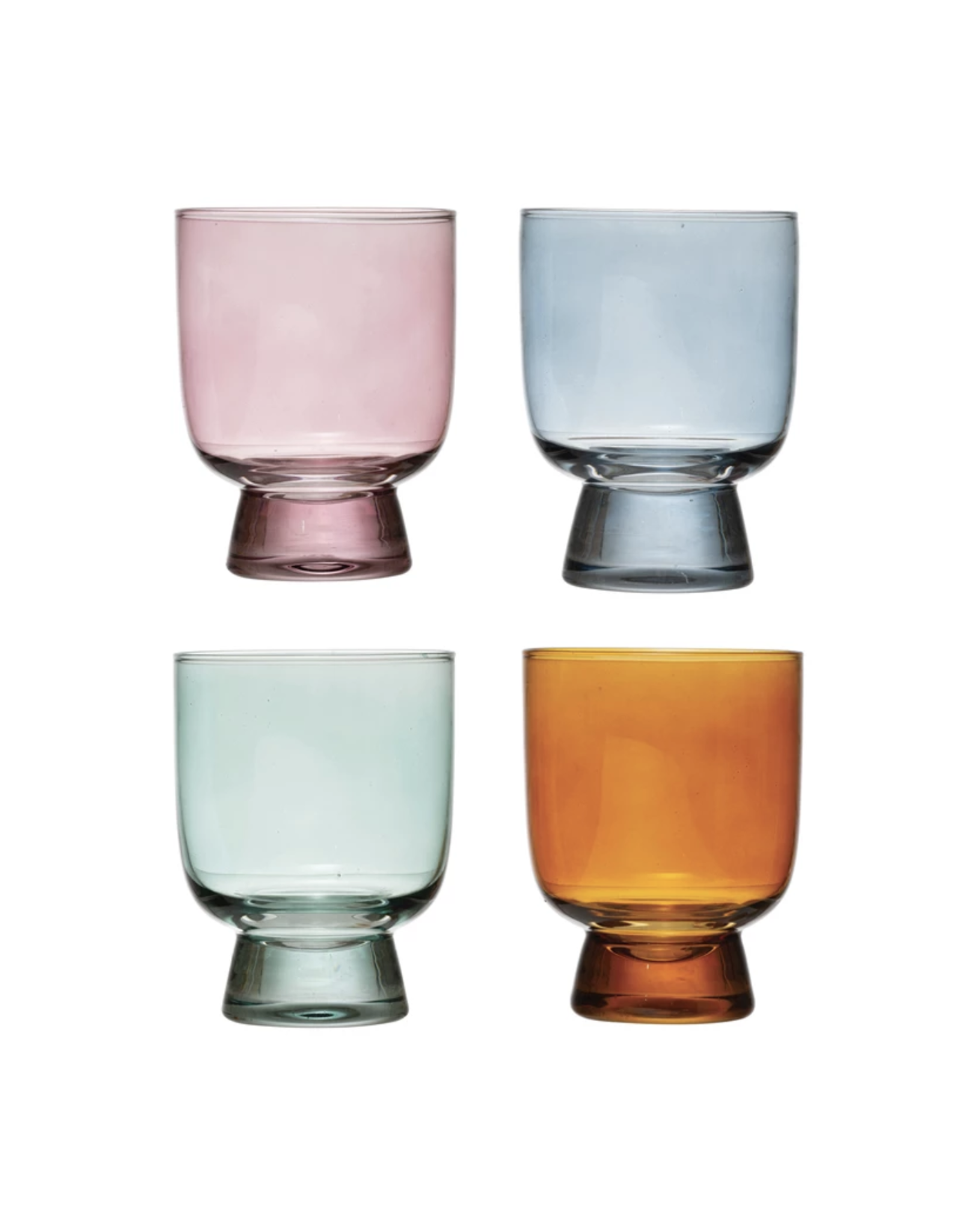 Round Drinking Glass (4 Colors!)