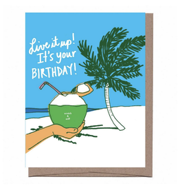 Birthday Coconut Drink Scratch n Sniff Greeting Card