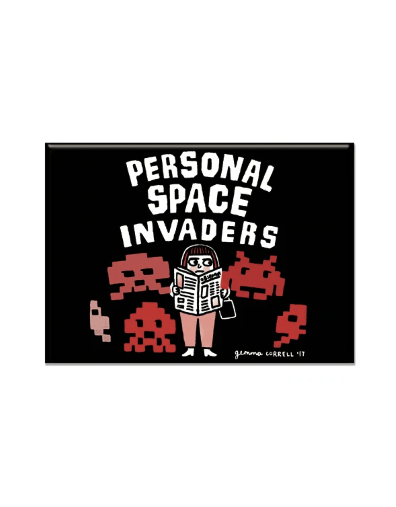 Personal Space Invaders Magnet*