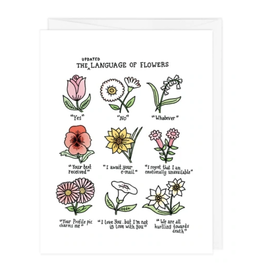 The Language of Flowers Greeting Card