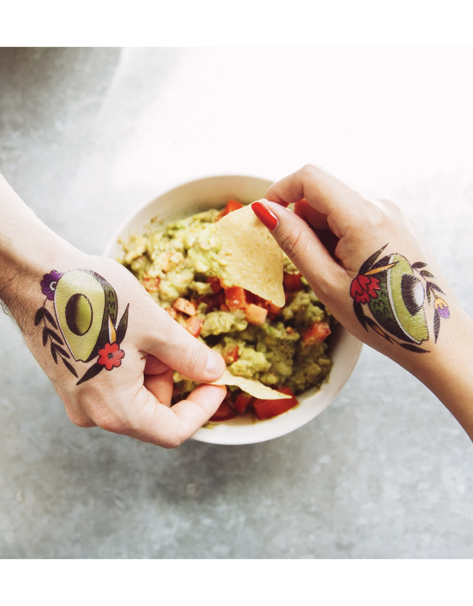 Avocados Tattoo Pair