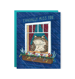 Toadally Miss You Greeting Card