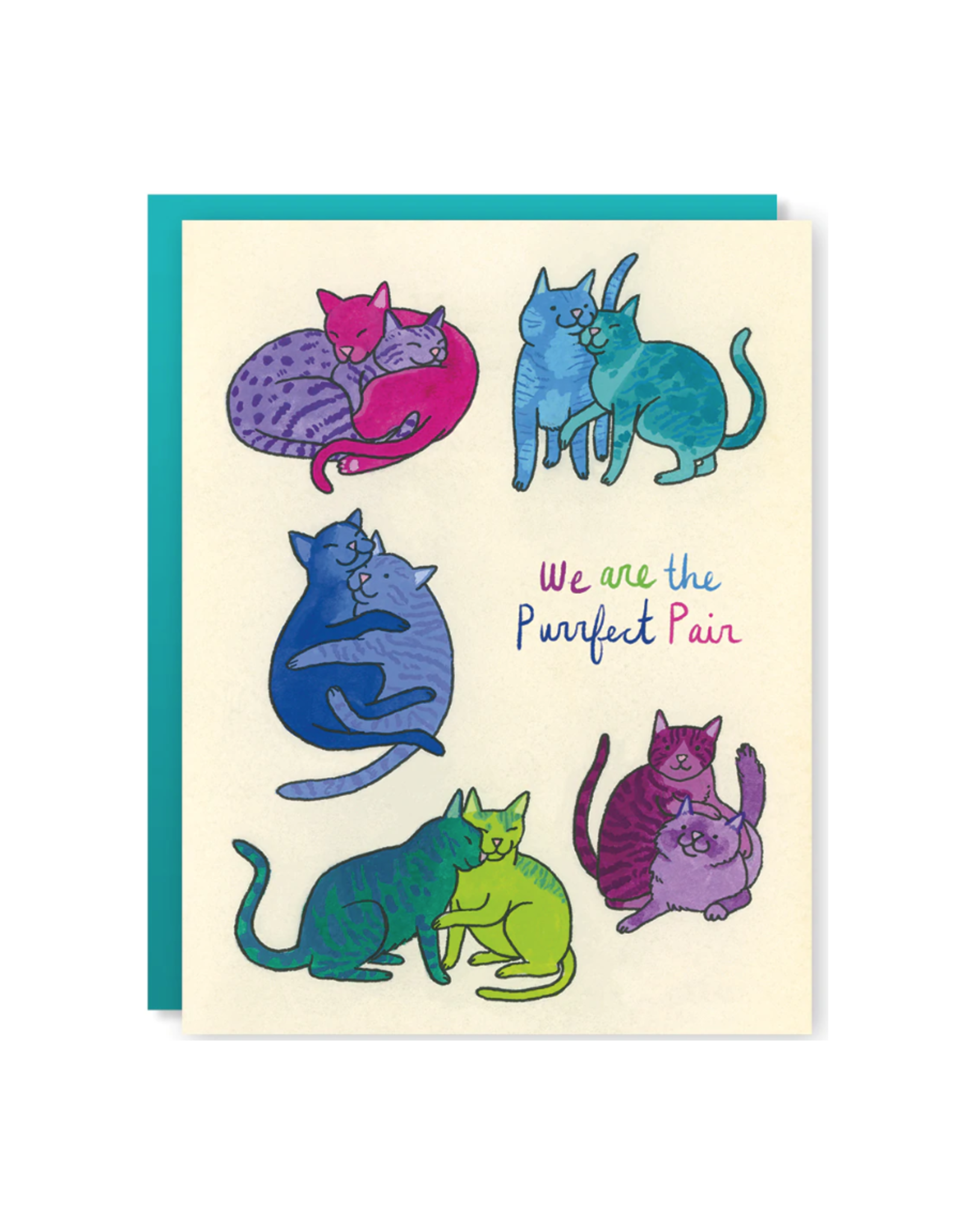 We Are the Purrfect Pair Greeting Card