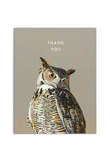 Thank You Horned Owl Greeting Card