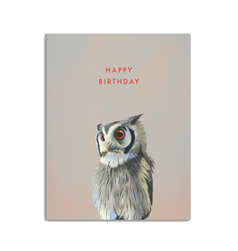 Happy Birthday Owl Greeting Card