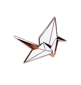 Origami Swan Enamel Pin