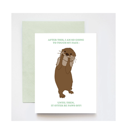 Otter Paws Off Greeting Card