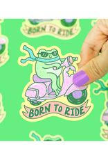 Born to Ride Frog Sticker