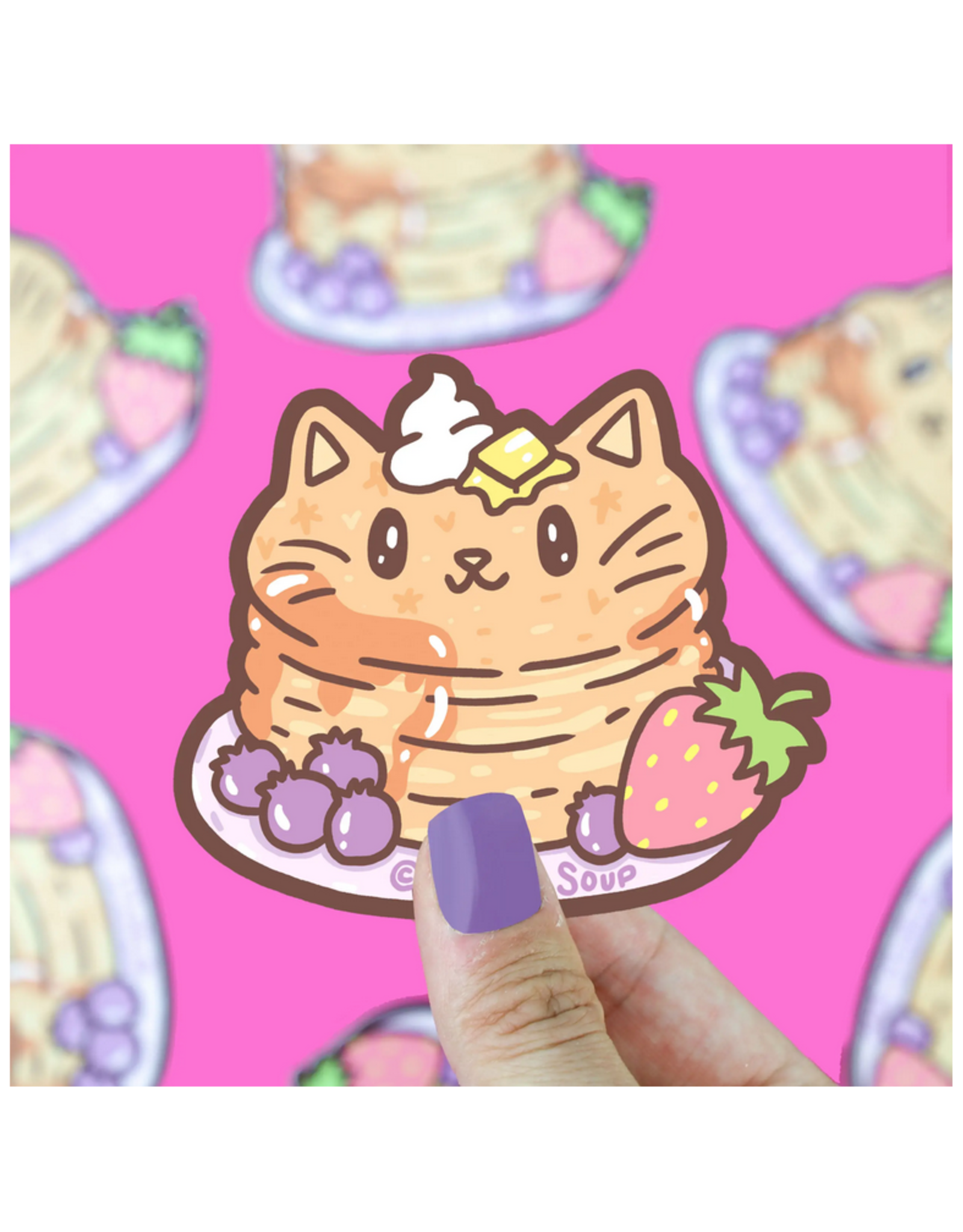 Pancake Kitty Sticker