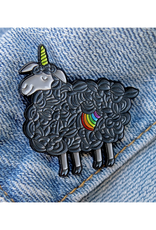 Rainbow Black Sheep Enamel Pin