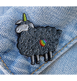 Rainbow Black Sheep Enamel Pin