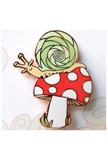 Snail & Toadstool Enamel Pin