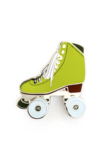 Green Roller Skate (Glow in the Dark!) Enamel Pin