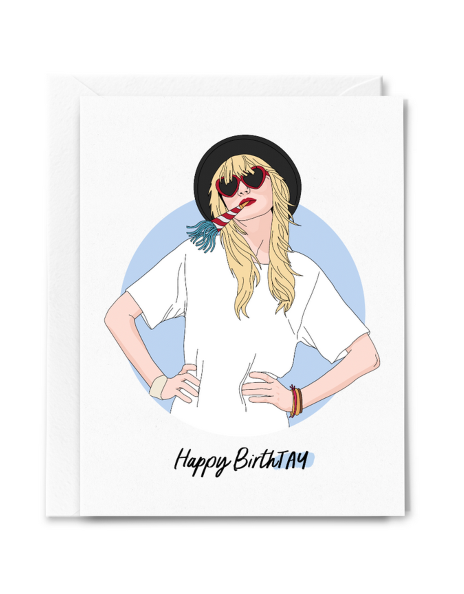 Happy BirthTAY (Blue) Greeting Card