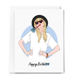 Happy BirthTAY (Blue) Greeting Card