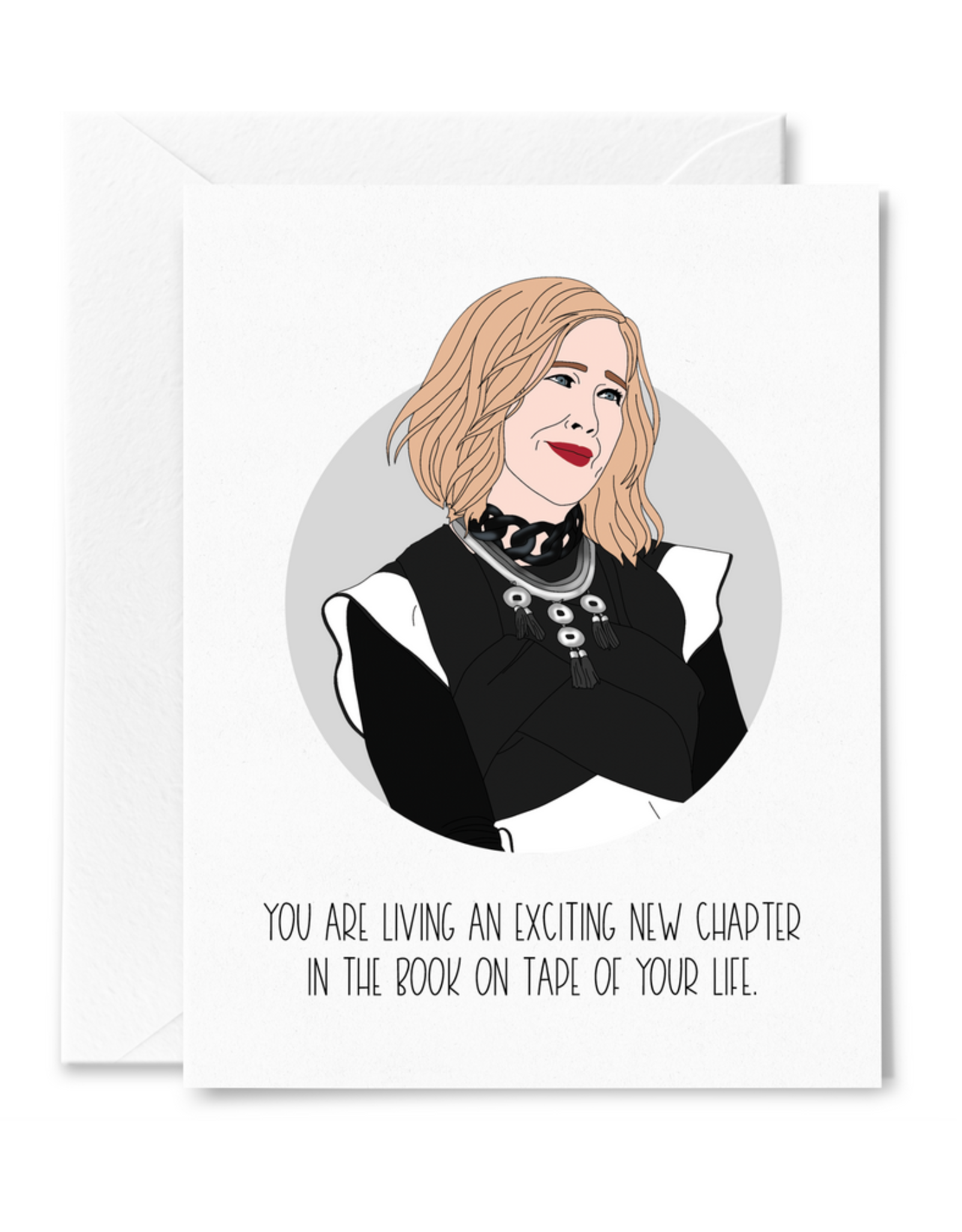 Moira Book on Tape Greeting Card