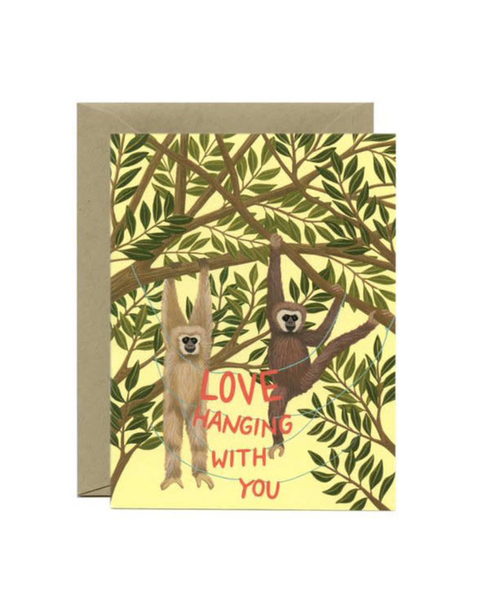 Love Hanging With You Monkeys Greeting Card
