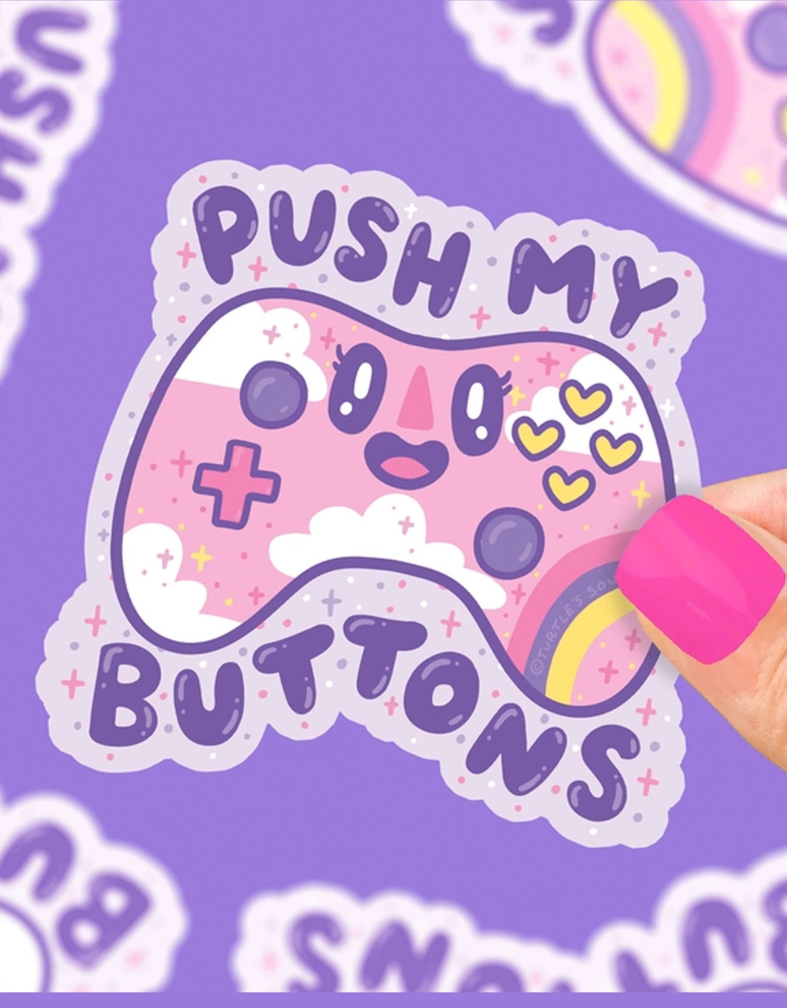 Push My Buttons Gamer Sticker