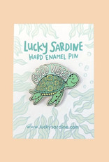 Good Vibes Sea Turtle Enamel Pin