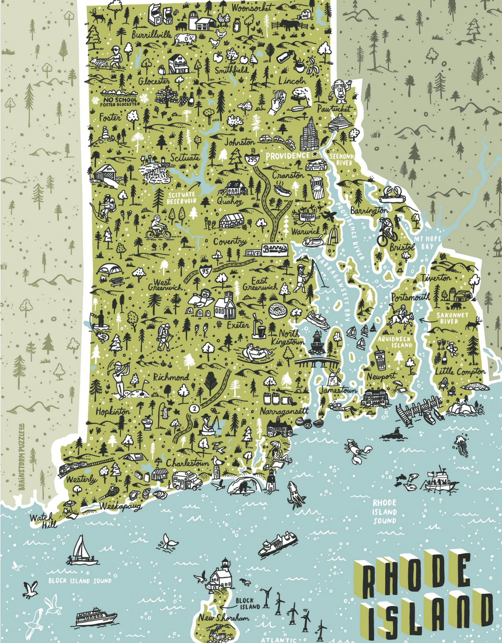 Rhode Island Map Puzzle