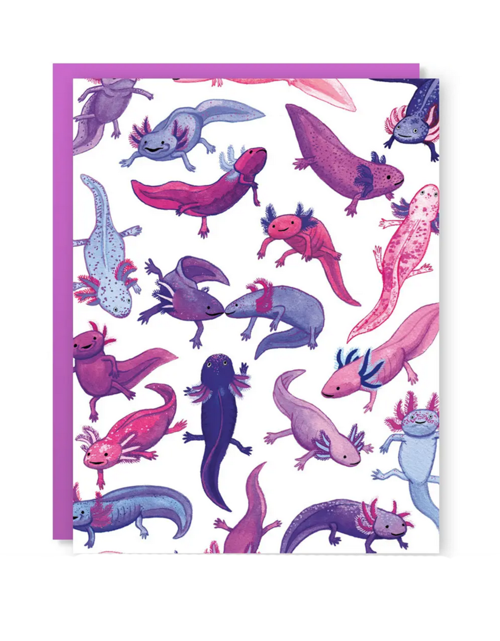 Axolotl Greeting Card