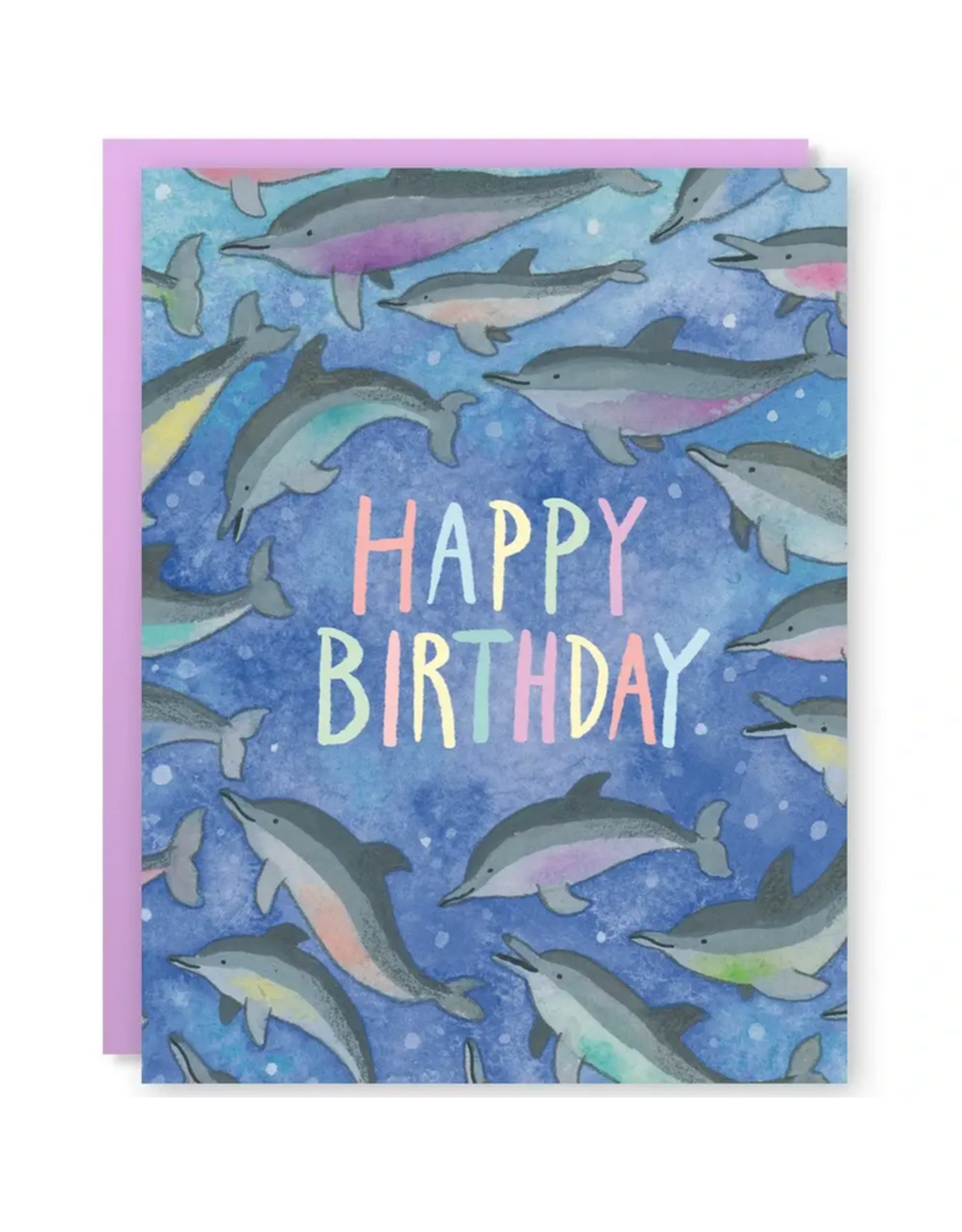 Happy Birthday Dolphins Greeting Card