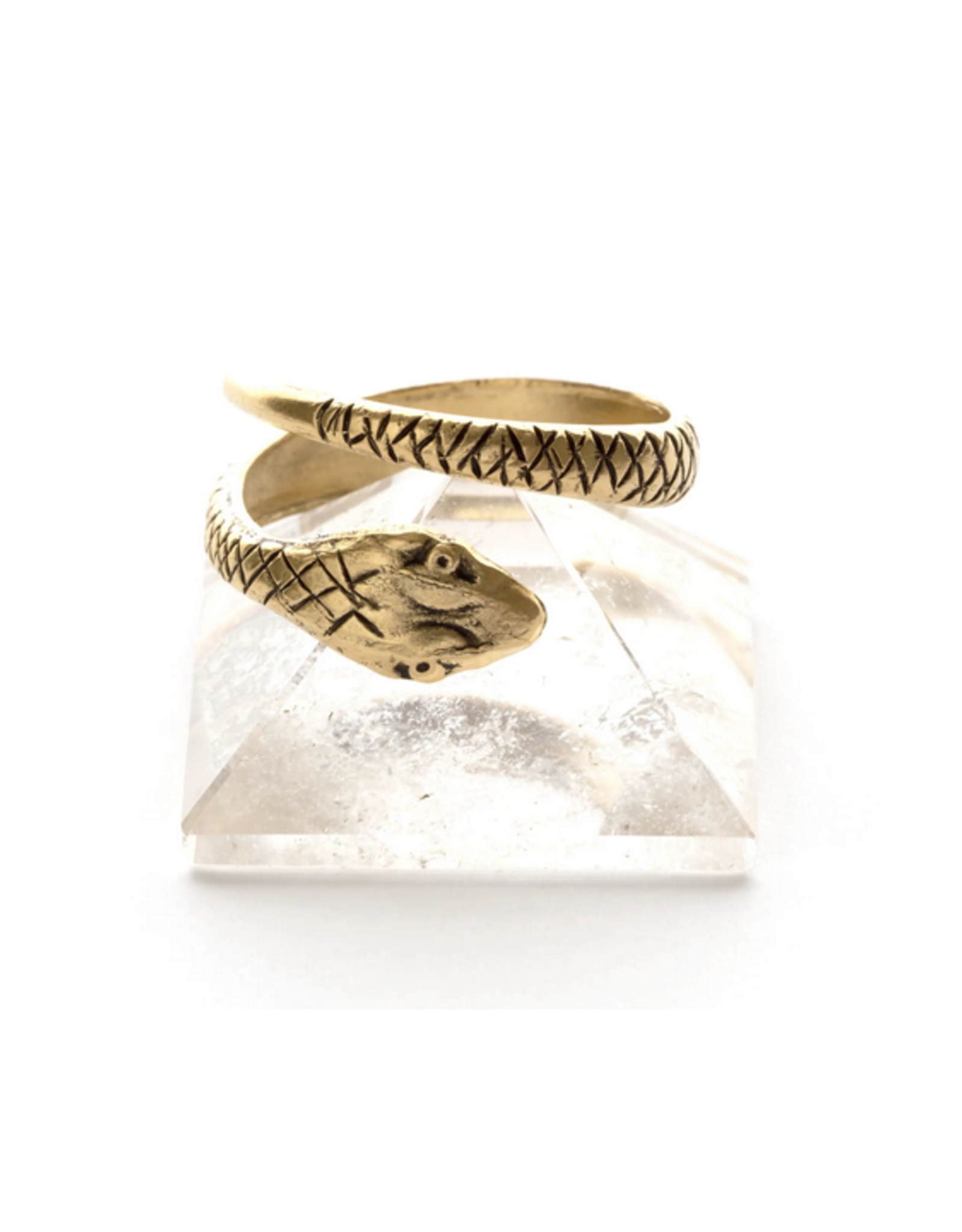 Ophidian Snake Hoop Ring - Gold