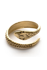 Ophidian Snake Hoop Ring - Gold