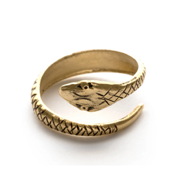 Ophidian Snake Hoop Ring - Gold