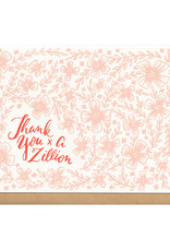 Thank You x A Zillion (Pink) Greeting Card