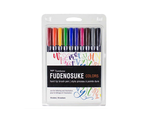 Fudenosuke Colors Calligraphy Brush Pens Pack - Home