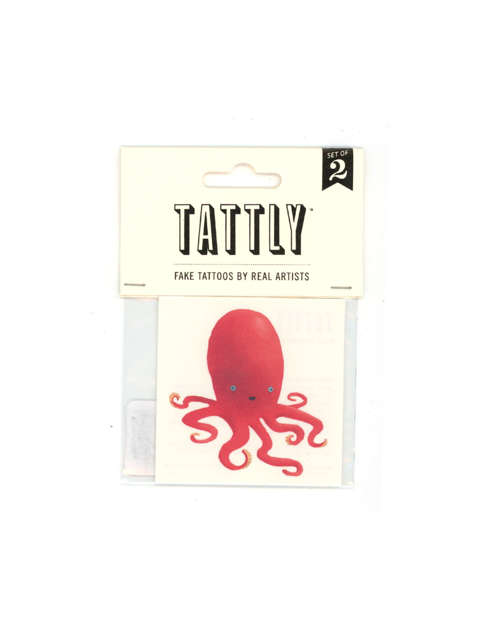 Ruby Octopus Tattoo Pair