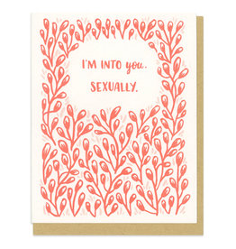I'm Into You Sexually (Red) Greeting Card