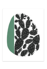 Cactus Linocut Print