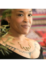 Ophidian Snake Necklace - Gold