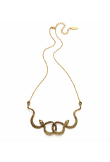 Ophidian Snake Necklace - Gold