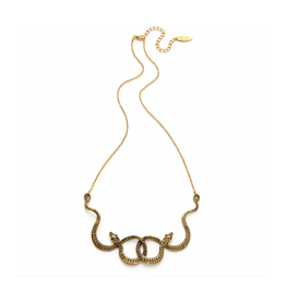 Ophidian Snake Necklace - Gold