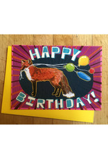 Happy Birthday Fox Greeting Card