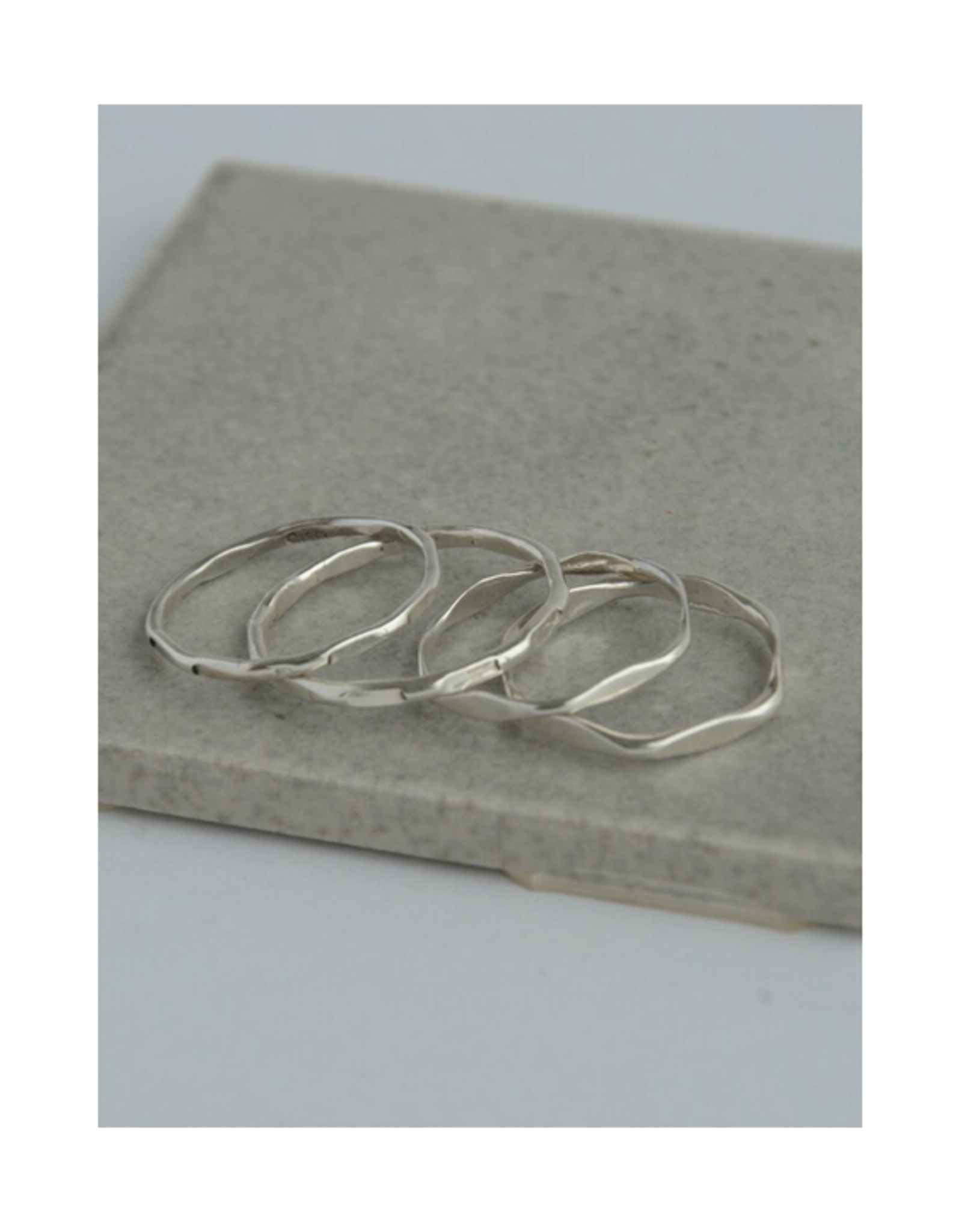 Stacking Wave Ring - Silver