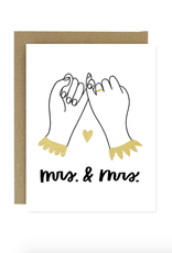 Mrs. & Mrs. Pinky Promise Greeting Card